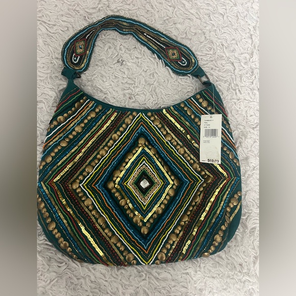 Embellished Multicolor Shoulder Bag. NWT. Retails $69 - Picture 1 of 4
